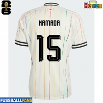 Japan Daichi Kamada #15 Auswärtstrikot EM 2024 Kurzarm